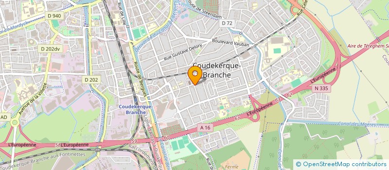 localisation de l'entreprise SCI DPP  COUDEKERQUE-BRANCHE