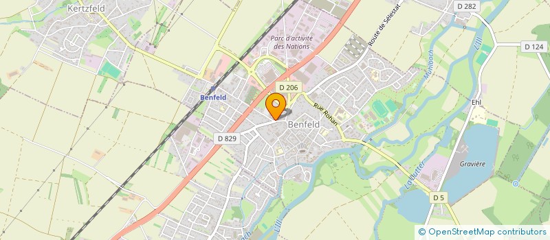 localisation de l'entreprise SCI DPR  BENFELD