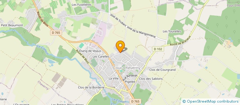localisation de l'entreprise SCI DPRO  COUR-CHEVERNY