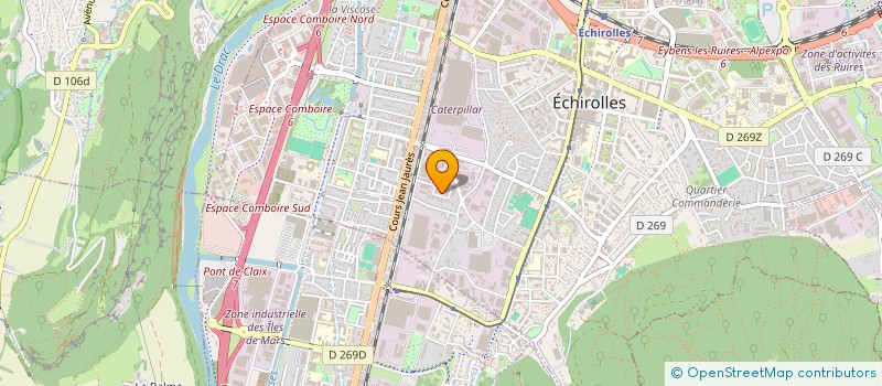 localisation de l'entreprise SCI DPS  ECHIROLLES