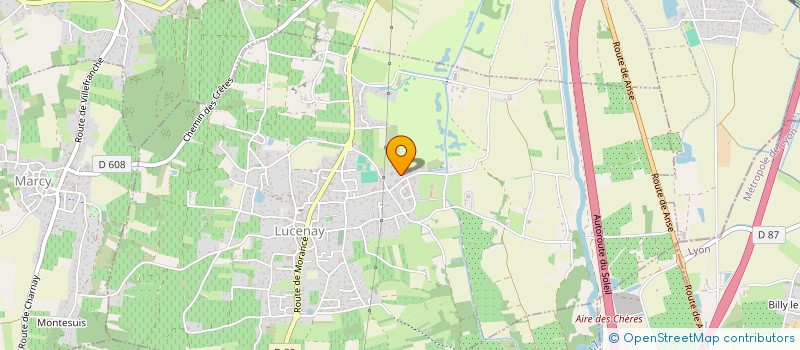 localisation de l'entreprise SCI DPS  LUCENAY