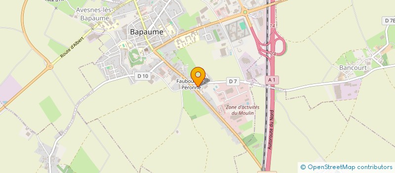 localisation de l'entreprise SCI DPS HABITATION  BAPAUME