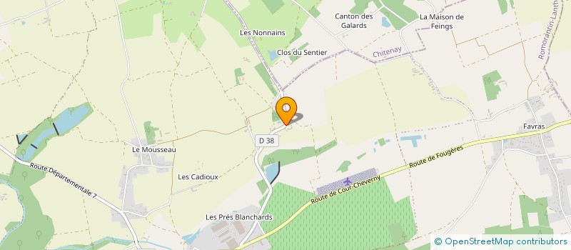 localisation de l'entreprise SCI DPSH  LE CONTROIS-EN-SOLOGNE