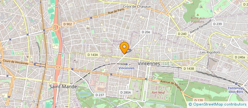 localisation de l'entreprise SCI DPV à VINCENNES