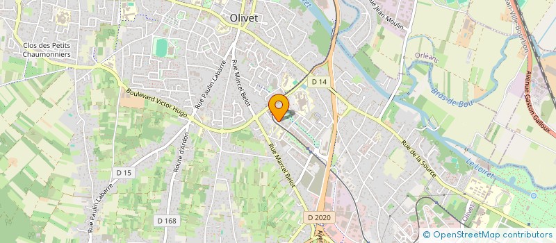 localisation de l'entreprise SCI DR HB TRINH à OLIVET