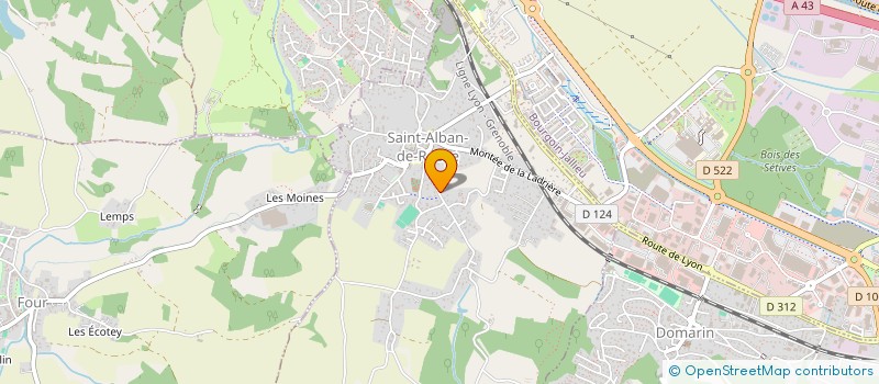 localisation de l'entreprise SCI DR JACQUOT ANNE-CECILE  SAINT-ALBAN-DE-ROCHE