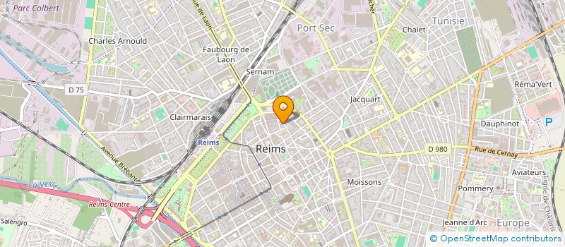 localisation de l'entreprise SCI DR LAURAIN  REIMS