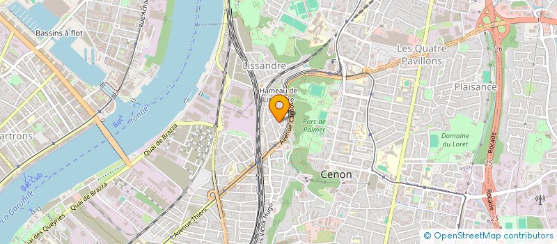 localisation de l'entreprise SCI DR1  CENON