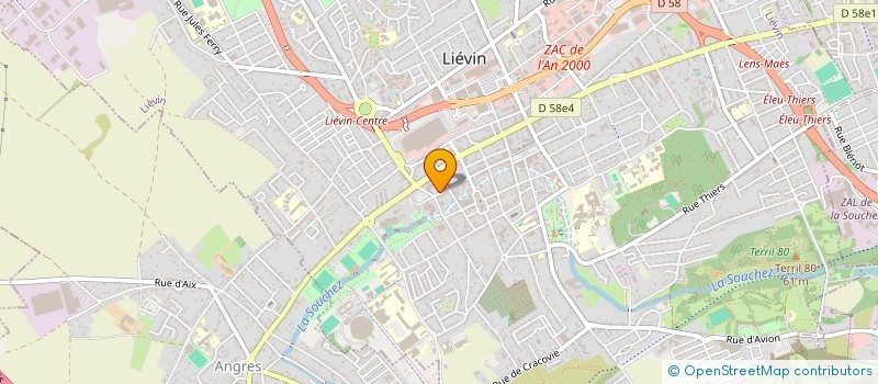 localisation de l'entreprise SCI DR1  LIEVIN