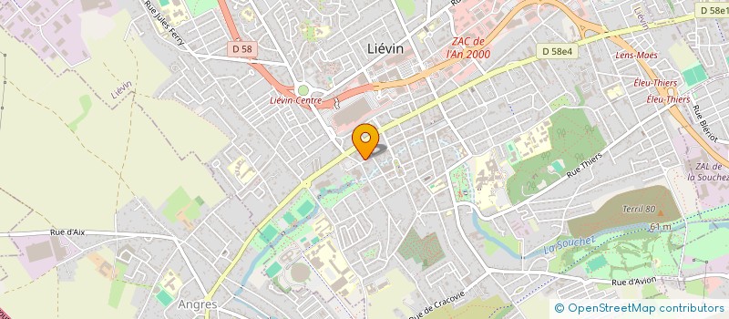 localisation de l'entreprise SCI DR3  LIEVIN