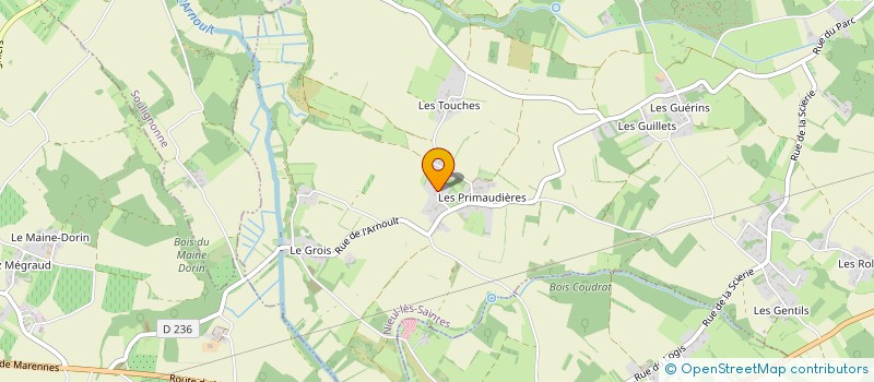 localisation de l'entreprise SCI DRA  NIEUL-LES-SAINTES