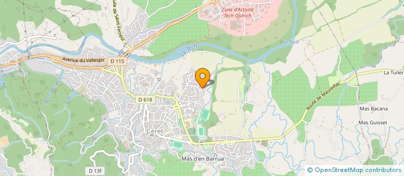 localisation de l'entreprise SCI DRA EL OUST  CERET