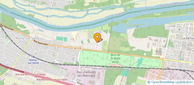 localisation de l'entreprise SCI DRACO  ROSNY-SUR-SEINE