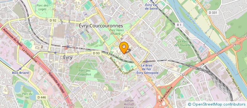 localisation de l'entreprise SCI DRAG à EVRY-COURCOURONNES