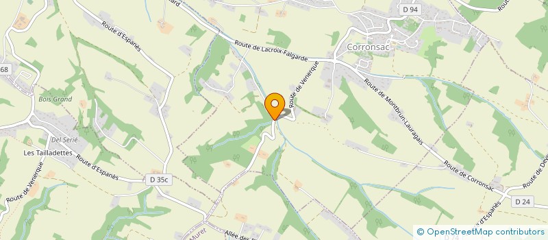 localisation de l'entreprise SCI DRAGON  CORRONSAC