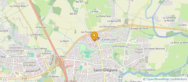 localisation de l'entreprise SCI DRAGON  LA MEZIERE