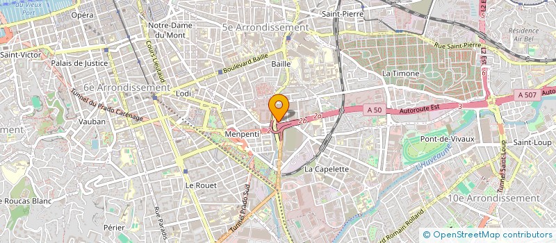 localisation de l'entreprise SCI DRAGON PARADIS  MARSEILLE