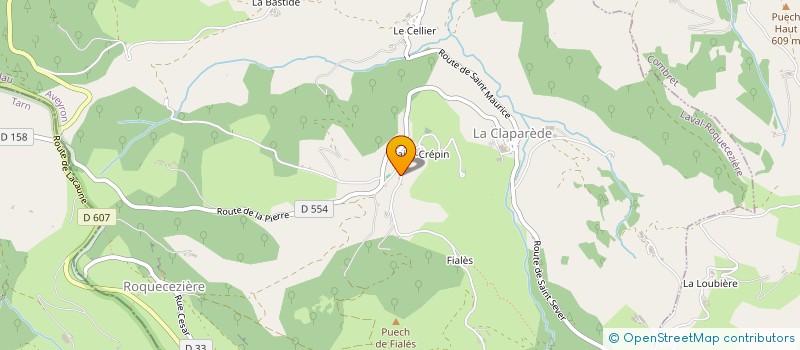 localisation de l'entreprise SCI DRAGONFLY  LAVAL-ROQUECEZIERE