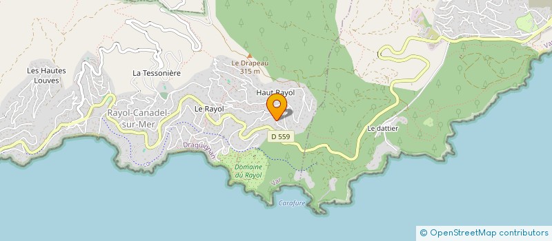 localisation de l'entreprise SCI DRAGONLAND à RAYOL-CANADEL-SUR-MER