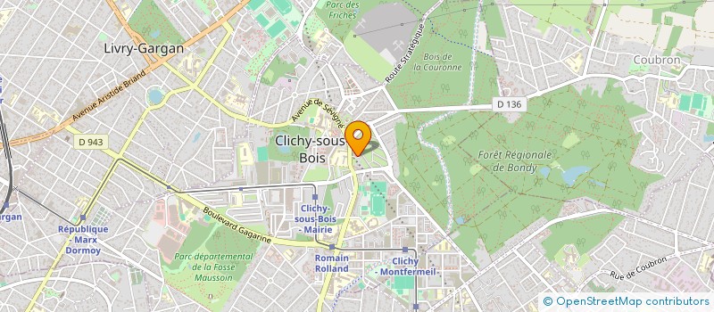 localisation de l'entreprise SCI DRALAIN à CLICHY-SOUS-BOIS