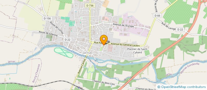 localisation de l'entreprise SCI DRAM à JARNAC