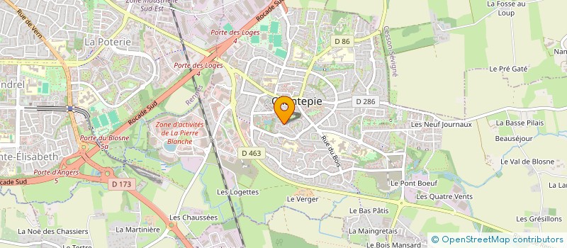 localisation de l'entreprise SCI DRAMM  CHANTEPIE
