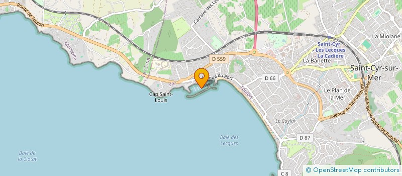 localisation de l'entreprise SCI DRANE à SAINT-CYR-SUR-MER