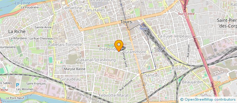 localisation de l'entreprise SCI DRANSARD  TOURS