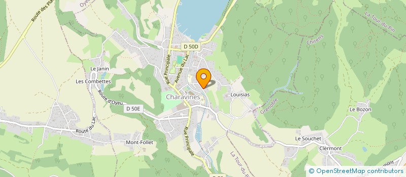 localisation de l'entreprise SCI DRANSART  CHARAVINES