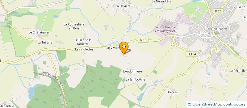 localisation de l'entreprise SCI DRAPEAU  LE BOUPERE