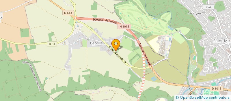 localisation de l'entreprise SCI DRAPHANE  PARVILLE