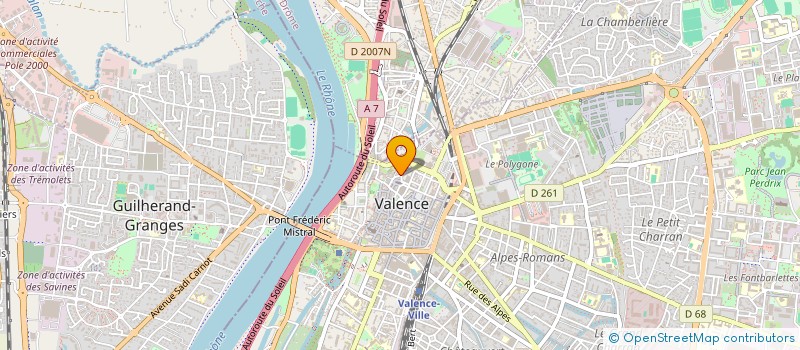 localisation de l'entreprise SCI DRAPIER à VALENCE