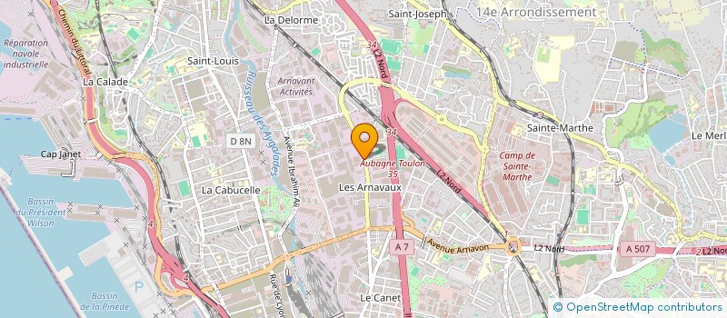 localisation de l'entreprise SCI DRAREG à MARSEILLE