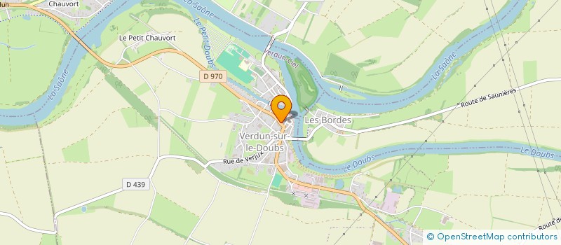 localisation de l'entreprise SCI DRASSOF à VERDUN-SUR-LE-DOUBS