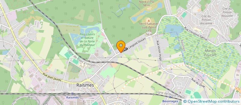 localisation de l'entreprise SCI DRAUX-DHOTE  RAISMES