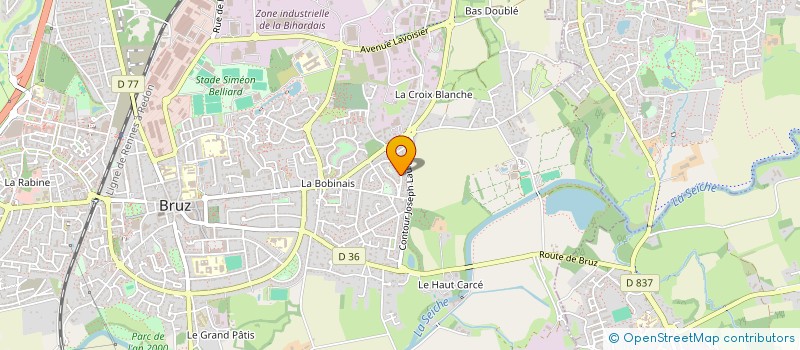 localisation de l'entreprise SCI DRAVEL DE BITO  BRUZ