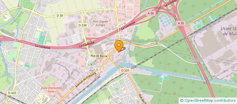 localisation de l'entreprise SCI DRC  ILLZACH