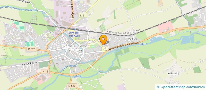 localisation de l'entreprise SCI DREAM IMMOBILIER  VERNEUIL D'AVRE ET D'ITON