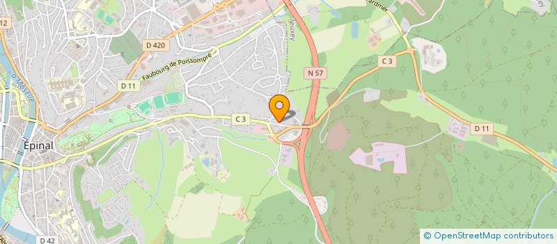 localisation de l'entreprise SCI DRECI  EPINAL