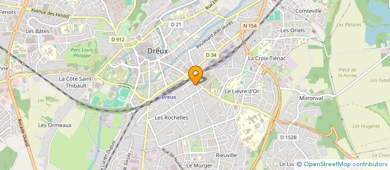 localisation de l'entreprise SCI DREUX-RIEUVILLE  DREUX