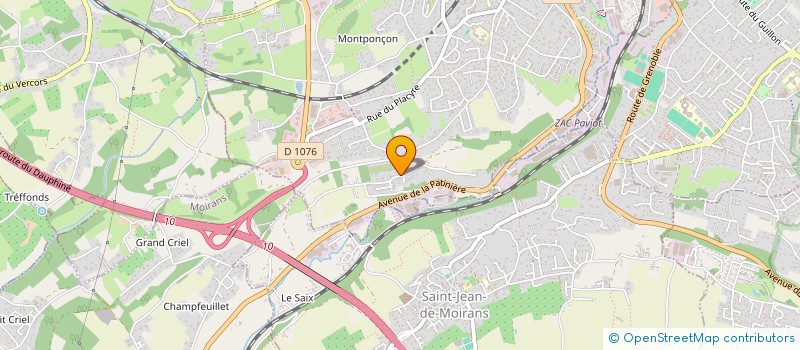 localisation de l'entreprise SCI DREVON-GENERATION  VOIRON