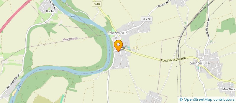 localisation de l'entreprise SCI DREVRAT  CHAZEY-SUR-AIN