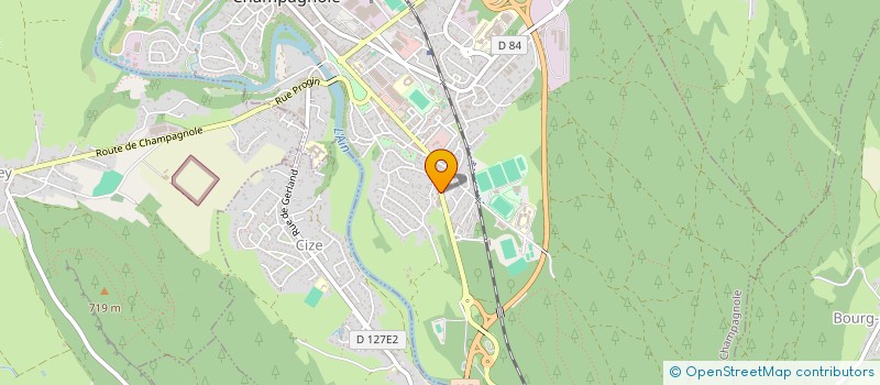 localisation de l'entreprise SCI DREZET  CHAMPAGNOLE