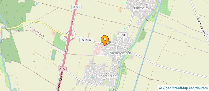 localisation de l'entreprise SCI DRH 5-JPL-NRL  BILTZHEIM