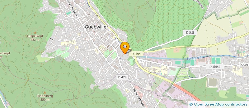 localisation de l'entreprise SCI DRH 6  GUEBWILLER