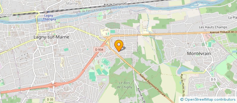 localisation de l'entreprise SCI DRHHA  LAGNY-SUR-MARNE