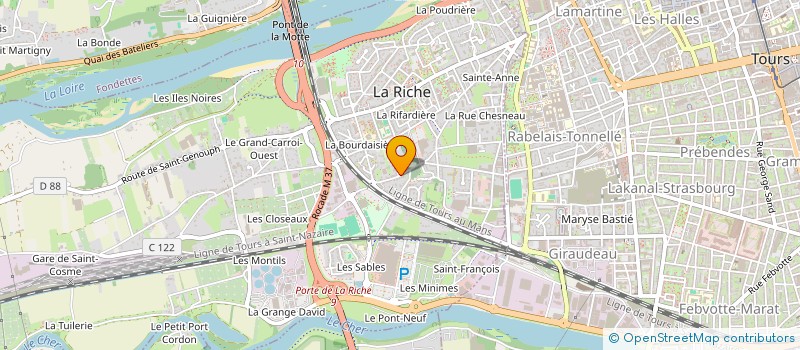 localisation de l'entreprise SCI DRIDI  LA RICHE