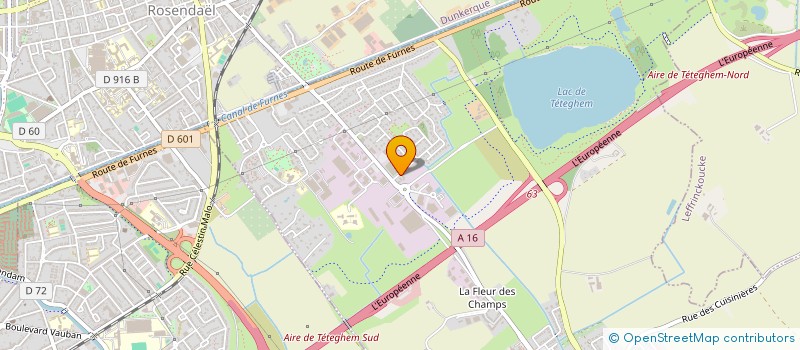 localisation de l'entreprise SCI DRIEUX - CYBA  TETEGHEM-COUDEKERQUE-VILLAGE