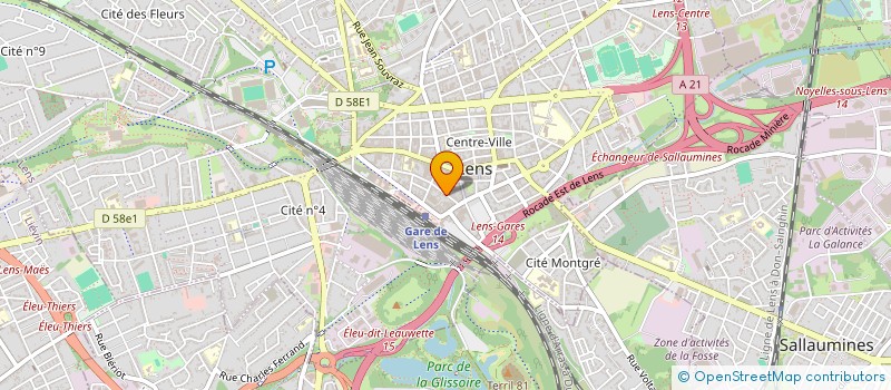 localisation de l'entreprise SCI DRIMUM  LENS