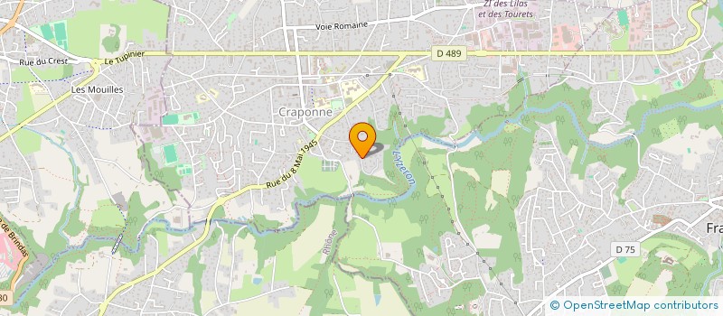 localisation de l'entreprise SCI DRINEALIE  CRAPONNE